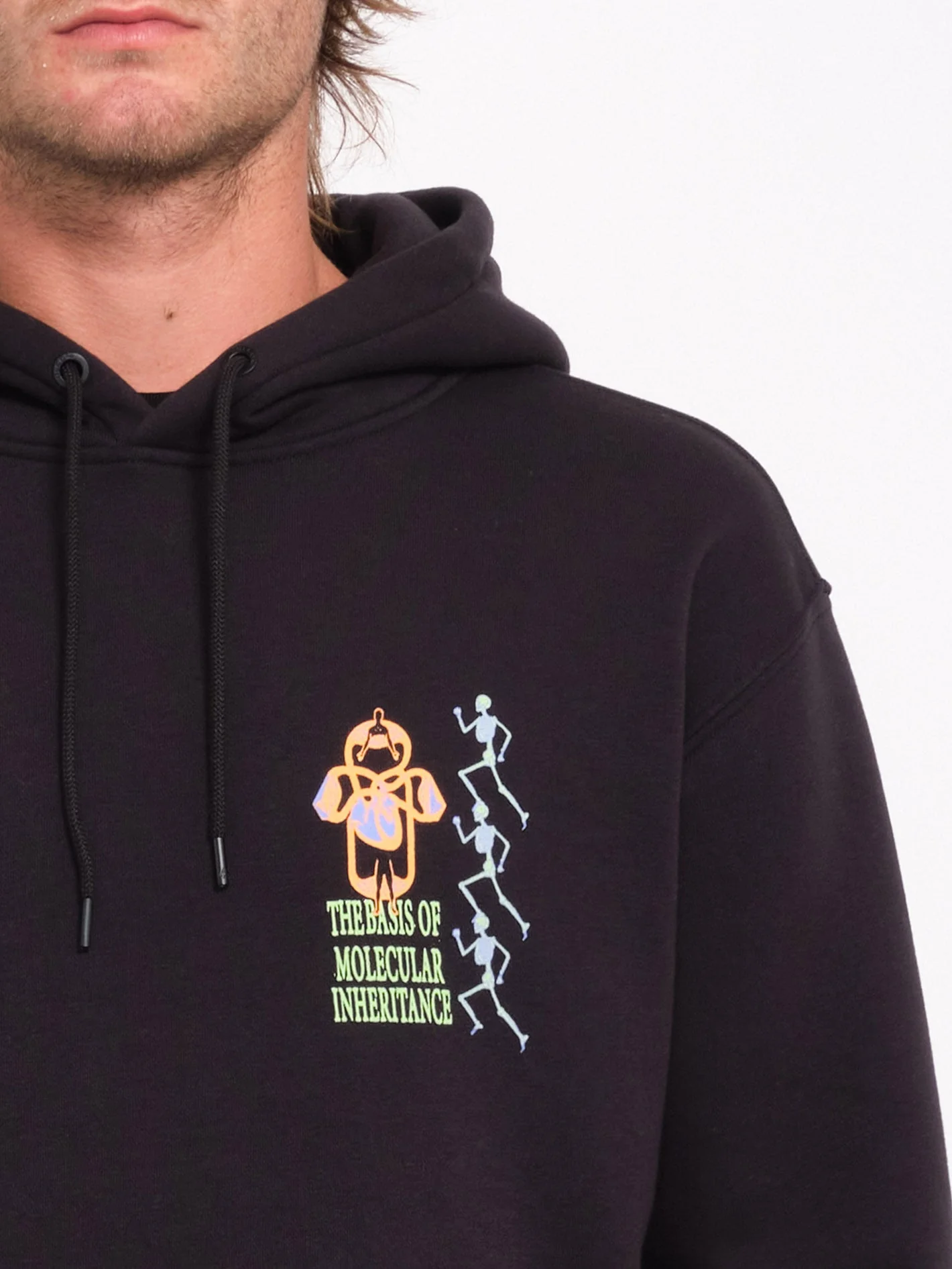 Sweat à capuche Noder - BLACK COMBO - Image 3
